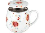 KöNitz Beautiful She Says Becher, Tasse, Teetasse, Mit Sieb Und Deckel, Porzellan, 420 Ml, 11 5 143 0335