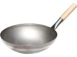 Paella World Wok Padella Grill In Acciaio Con Manico In Legno Ø 30 Cm