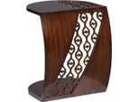 Casa Padrino Tavolino In Mogano / Tavolino Marrone Scuro 42 X 43 X H. 55 Cm - Mobili