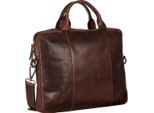 Leonhard Heyden Cartella Borsa Da Ufficio Con Scomparto Per Laptop Roma Slim Zipped Briefcase 1 Compartment Brown Marrone