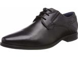Bugatti Scarpa Bassa Da Uomo Stringata In Vera Pelle Nera, Uomo:42 Eu