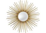 Casa Padrino Specchio Oro Antico Ø 96 Cm - Specchio Da Parete In Acciaio Inox Con Vetro Convesso A Specchio - Qualità
