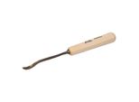 Scalpello Stubai Serie 52 - Forma 26 | Sgorbia A Gomito 6 Mm, Con Manico In Legno, Per Preforare, Per Lavori Di Battuta, Sgrossatura, Rosette, Per Lavorare Il Legno