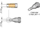 Punta Dissaldante Jbc Serie C360, C360004/Ø 1,2 Mm, Ø Esterno 1,6 Mm, Pulizia Pin C360004