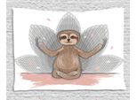 Abakuhaus Arazzo Pigro, Piccola Meditazione Sull'inerzia, Soggiorno Camera Da Letto Casa Arazzo In Raso Setoso, 150 X 100 Cm, Marrone Grigio Rosa
