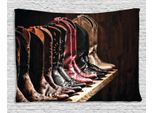 Abakuhaus Arazzo Occidentale, Cowgirl Fancy Rodeo, Soggiorno Camera Da Letto Casa Arazzo In Raso Setoso, 150 X 100 Cm, Marrone