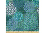Abakuhaus Tessuto In Raso A Fiori Venduto Al Metro, Petali Di Garofani Astratti Disegno Digitale Di Bouquet Di Fiori Con Essenza Vibrante, 1 M (148 X 100 Cm), Blu Petrolio Verde Acqua