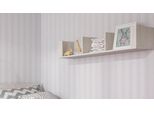 Scaffale A Muro Scaffale A Muro 118Cm Rovere Bianco