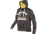 Unclesam Strickfleecehoody Oliv Melange Gr. M