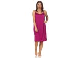 Camicia Da Notte Donna Pigiama Estate Senza Maniche; Viola Xl