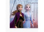 Procos 91128 - Tovaglioli Di Carta Frozen 2, 20 Pezzi, Formato 33 X 33 Cm, Tovaglioli A 2 Veli, Panno Per La Bocca, Stoviglie Per Feste, Compleanno, Festa A Tema