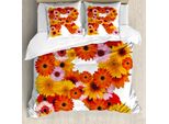 Abakuhaus Lettera R Copripiumino, Stile Gerberas, Antiacaro, Adatto A Chi Soffre Di Allergie, Con Federe, 155 Cm X 220 Cm - 80 X 80 Cm, Multicolore