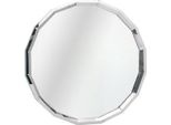 Casa Padrino Specchio Da Parete Di Design In Acciaio Inox Argento 98 X H. 98 Cm - Specchio Per Soggiorno - Specchio Per Armadio - Specchio Di Design - Collezione Luxury