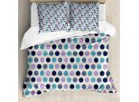 Abakuhaus Copripiumino Geometrico, Pois Ancestrali, Antiacaro, Adatto A Chi Soffre Di Allergie, Con Federe, 200 Cm X 200 Cm - 80 X 80 Cm, Multicolore