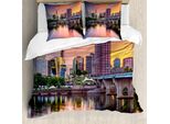 Abakuhaus Stati Uniti Copripiumino, Hartford Evening, Antiacaro, Adatto A Chi Soffre Di Allergie, Con Federe, 155 Cm X 220 Cm - 80 X 80 Cm, Multicolore