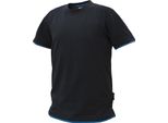 Dassy® Kinetic T-Shirt Nero/Azzurro Taglia L Lunghezza: Standard