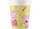 Bicchieri Di Carta Per Feste Peppa Pig - 200 Ml - 8 Pz