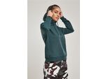 Urban Classics TB1524 | Felpa Con Cappuccio Da Donna Con Polsini A Coste - Colore: Verde Bottiglia - Taglia: M