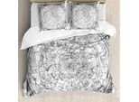 Abakuhaus Confezione Copripiumino, Antique Boreal, Antiacaro, Adatto A Chi Soffre Di Allergie, Con Federe, 155 Cm X 220 Cm - 80 X 80 Cm, Grigio