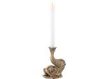 Casa Padrino Candeliere Koi Carp Fish Vintage In Ottone 17,5 X 12,5 X H. 20,5 Cm - Candeliere In Ottone - Accessori Decorativi