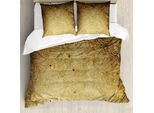 Abakuhaus Copripiumino Vintage, Decorazioni Floreali Marroni, Antiacaro, Adatto A Chi Soffre Di Allergie, Con Federe, 155 Cm X 220 Cm - 80 X 80 Cm, Marrone