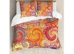 Abakuhaus Copripiumino Grunge, Grunge Sun Boho, Antiacaro, Adatto A Chi Soffre Di Allergie, Con Federe, 155 Cm X 220 Cm - 80 X 80 Cm, Multicolore