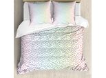 Abakuhaus Copripiumino Colorato, Arcobaleno E Gocce Di Pioggia, Antiacaro, Adatto A Chi Soffre Di Allergie, Con Federe, 155 Cm X 220 Cm - 80 X 80 Cm, Multicolore
