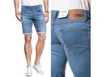 Mustang Uomo, Pantaloncini Chicago Short, Slim Fit, W38, Blu, Pantaloncini, Pantaloni,