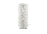 Gilde Tischleuchte, Blumendesign, Porzellan, Weiß, , H. 27 Cm, D. 12 Cm 32013