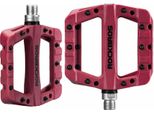 Pedali Da Bicicletta Rockbros, Pedali Piatti In Composito, 9/16'', Antiscivolo, 3 Cuscinetti, Rosso