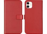 Cover Per Iphone 11 - Vera Pelle - Custodia Selencia Flip Flap - Rosso