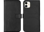 Cover Per Iphone 11 - Vera Pelle - Selencia Flip Flap - Nero