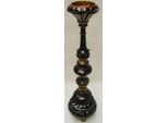 Casa Padrino Candeliere Liberty Nero/Ottone H. 93 Cm - Candeliere In Porcellana - Accessori Barocco E Liberty Deco