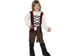 Costume Da Avventuriero Medievale Per Bambini, Carnevale, Fantasia, Fiaba, Festa Per Bambini, Viaggio Nel Tempo, Taglia: 140/146 Colore: Beige