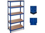 Relaxdays 2 Ripiani Per Carichi Pesanti Blu