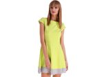 Abito Da Donna A Trapezio Mini Abito Top; S/M; Verde Lime