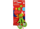 Appli Forbici Per La Scuola Dell'infanzia - Verde - Lama Di Plastica 13 Cm