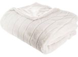 Plaid "Manoir"" In Ecopelliccia - Bianco 180 × 230 Cm - Atmosphera CréAteur D'intéRieur"