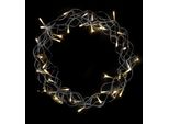 Ghirlanda In Metallo Ø 30 Cm Da Appendere - 40 Led - Ghirlanda A Led Con Timer