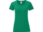 Maglietta Fruit Of The Loom Iconic Da Donna, Manica Corta PC3400 (2XL) (Verde Screziato)
