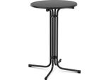 Tavolo Alto Royal Catering - Ø 70 Cm - Richiudibile - Nero -