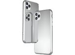 Nalia Specchio Custodia In Vetro Temperato Per Iphone 11 Pro Max, Specchio Custodia 9H Copertura In Vetro Argento