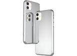 Nalia Specchio Custodia In Vetro Temperato Per Iphone 11, Specchio Custodia 9H Temperato Cover Argento