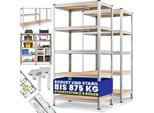 Deuba Scaffale Ad Alta Portata 2Pz In Metallo Capacità Di Carico Totale 875Kg 180X90X60Cm 5 Ripiani