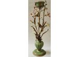 Casa Padrino Candeliere Liberty Con Fiori E Uccelli Decorativi Multicolore / Ottone H. 64 Cm - Accessori Decorativi In Stile Barocco E Liberty