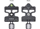 Andoer DC-50 Professional Manopola Universale In Lega Di Alluminio A Sgancio Rapido Con Foro Per Vite Da 1/4" E 3/8"" Compatibile Con La Piastra A Sgancio Rapido Arca Swiss Standard E Manfrotto 200PL"
