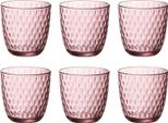 Bormioli Rocco Slot Bicchieri Da Acqua - Rosa - 290 Ml - 6 Pezzi