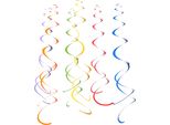 12 Spirali Decorative Nei Colori Dell'arcobaleno