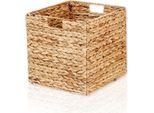 Inserto Per Scaffale Lycce Quader, Cesto Intrecciato In Giacinto D'acqua 35 L (33 X 33 X 33 Cm), Dimensioni: 1 Pezzo