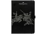 Faber-Castell 10020500 FABER-CASTELL Notizbuch, Din A5, Kariert, Schwarz